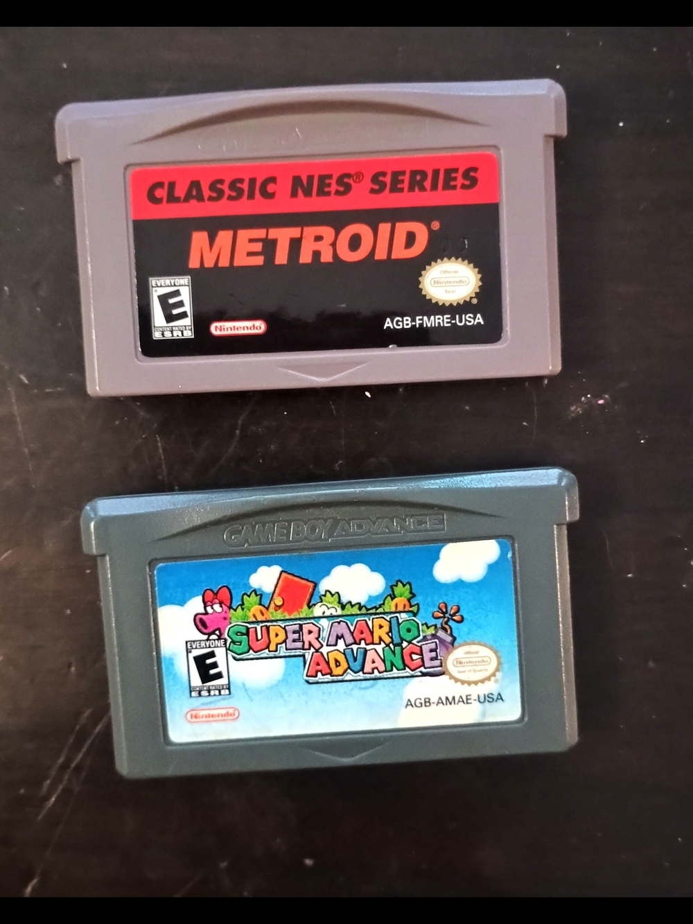 Nintendo Gameboy Advance Game Bundle Metroid And Super Mario Advance